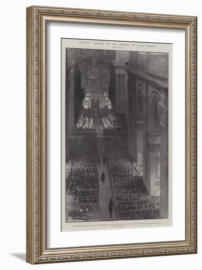 London's Tribute to the Memory of Cecil Rhodes-G.S. Amato-Framed Giclee Print