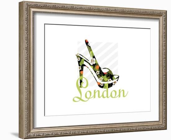 London Shoe-Elle Stewart-Framed Art Print