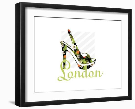 London Shoe-Elle Stewart-Framed Art Print