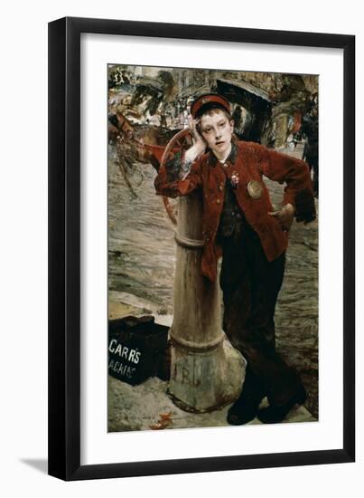 London Shoeshine Boy-Jules Bastien-Lepage-Framed Giclee Print