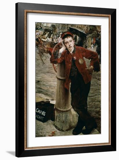 London Shoeshine Boy-Jules Bastien-Lepage-Framed Giclee Print