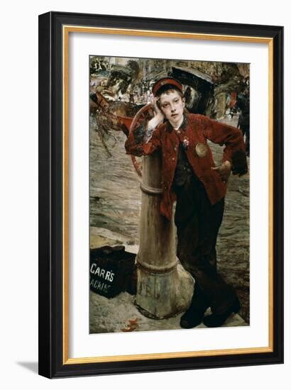 London Shoeshine Boy-Jules Bastien-Lepage-Framed Giclee Print