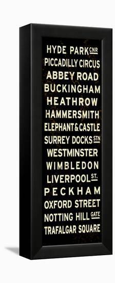 London Sign-null-Framed Stretched Canvas