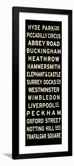 London Sign-null-Framed Art Print