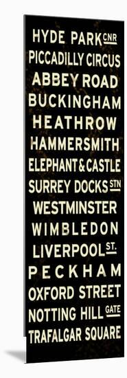 London Sign-null-Mounted Art Print