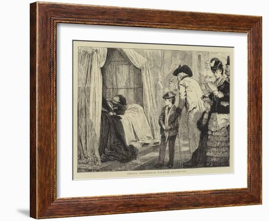 London Sketches, a Waxwork Exhibition-Marcus Stone-Framed Giclee Print