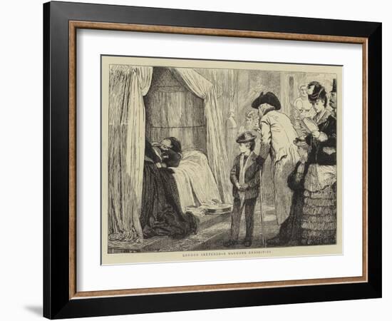 London Sketches, a Waxwork Exhibition-Marcus Stone-Framed Giclee Print