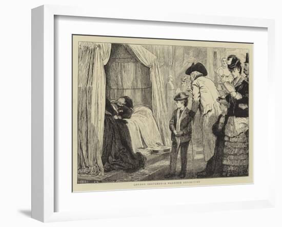 London Sketches, a Waxwork Exhibition-Marcus Stone-Framed Giclee Print