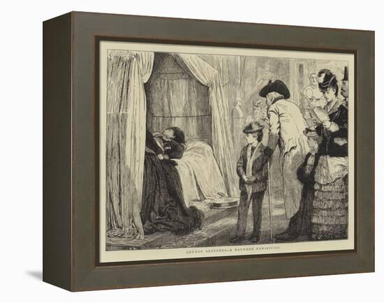 London Sketches, a Waxwork Exhibition-Marcus Stone-Framed Premier Image Canvas