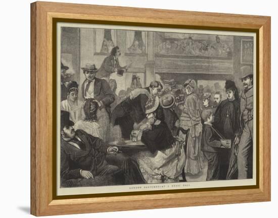 London Sketches, at a Music Hall-Sir James Dromgole Linton-Framed Premier Image Canvas