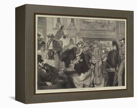 London Sketches, at a Music Hall-Sir James Dromgole Linton-Framed Premier Image Canvas