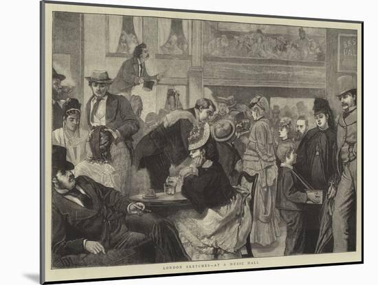 London Sketches, at a Music Hall-Sir James Dromgole Linton-Mounted Giclee Print