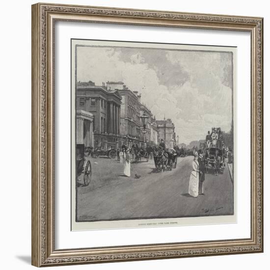 London Sketches, Hyde Park Corner-George L. Seymour-Framed Giclee Print