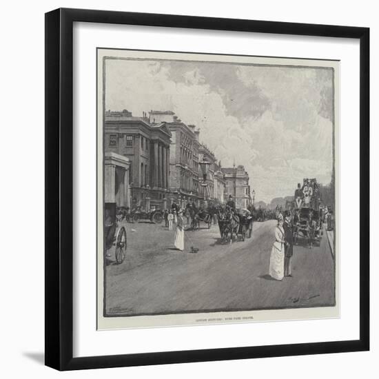 London Sketches, Hyde Park Corner-George L. Seymour-Framed Giclee Print