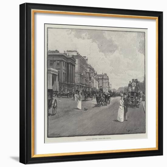 London Sketches, Hyde Park Corner-George L. Seymour-Framed Giclee Print