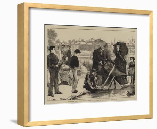 London Sketches, Miniature Yachting in Kensington Gardens-Robert Walker Macbeth-Framed Giclee Print