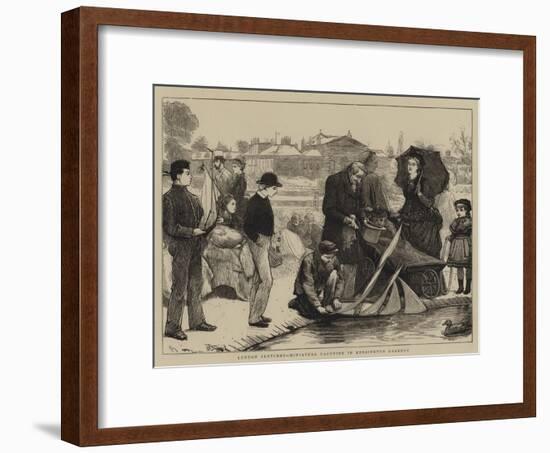 London Sketches, Miniature Yachting in Kensington Gardens-Robert Walker Macbeth-Framed Giclee Print