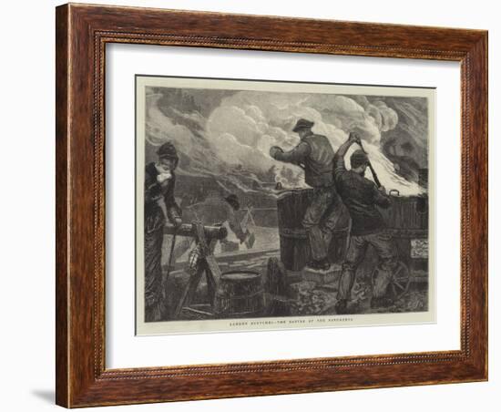 London Sketches, the Battle of the Pavements-Edward Frederick Brewtnall-Framed Giclee Print