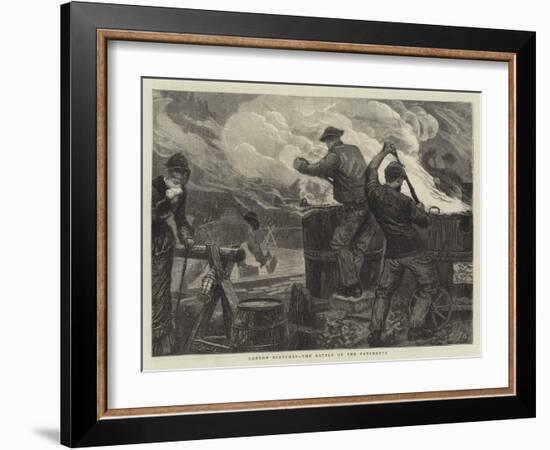 London Sketches, the Battle of the Pavements-Edward Frederick Brewtnall-Framed Giclee Print