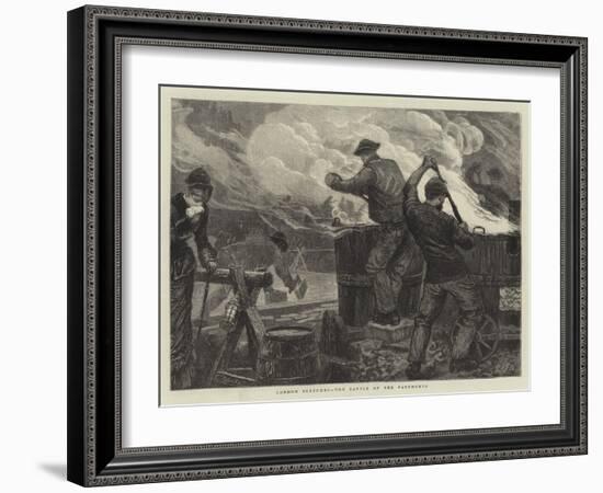 London Sketches, the Battle of the Pavements-Edward Frederick Brewtnall-Framed Giclee Print