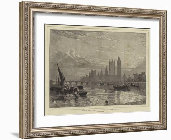 London Sketches, the Houses of Parliament-Myles Birket Foster-Framed Giclee Print