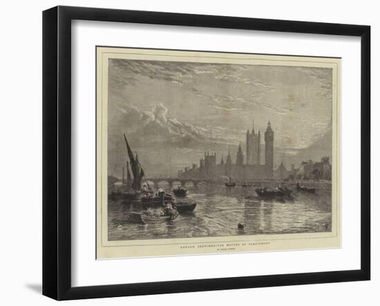 London Sketches, the Houses of Parliament-Myles Birket Foster-Framed Giclee Print