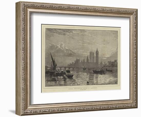 London Sketches, the Houses of Parliament-Myles Birket Foster-Framed Giclee Print