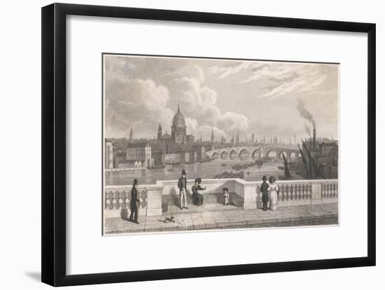 London Skyline from Waterloo Bridge-null-Framed Art Print