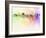 London Skyline in Watercolor Background-paulrommer-Framed Art Print