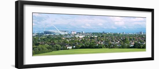 London Skyline Showing Wembley Stadium, London, England, United Kingdom, Europe-Graham Lawrence-Framed Photographic Print