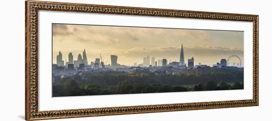 London Skyline with the Shard Above Hyde Park, London, England, Uk-Jon Arnold-Framed Photographic Print