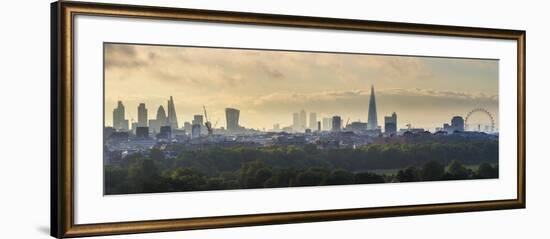 London Skyline with the Shard Above Hyde Park, London, England, Uk-Jon Arnold-Framed Photographic Print