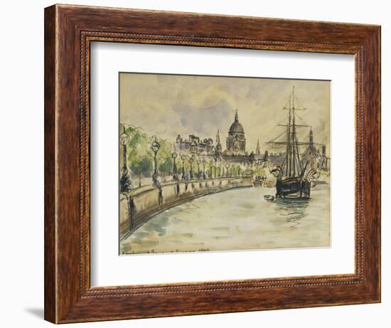 London, St.Paul's Cathedral, 1890-Camille Pissarro-Framed Giclee Print