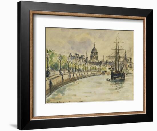 London, St.Paul's Cathedral, 1890-Camille Pissarro-Framed Giclee Print