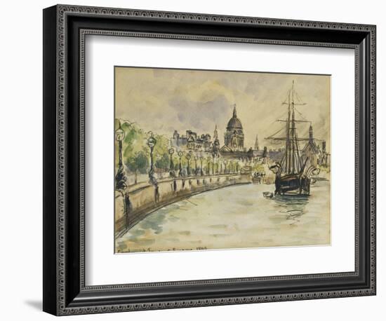 London, St.Paul's Cathedral, 1890-Camille Pissarro-Framed Giclee Print