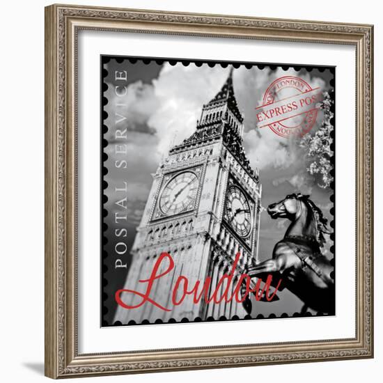 London Stamp-The Vintage Collection-Framed Giclee Print