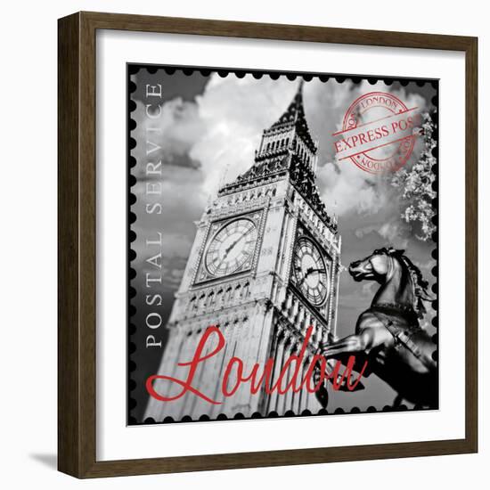 London Stamp-The Vintage Collection-Framed Giclee Print