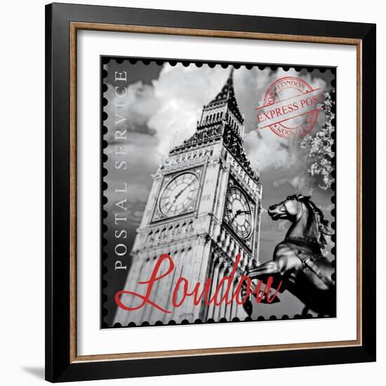 London Stamp-The Vintage Collection-Framed Giclee Print