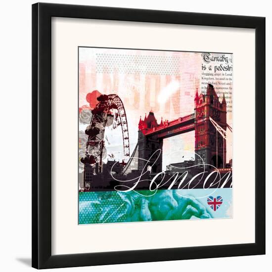 London Stamps-Meringue-Framed Art Print