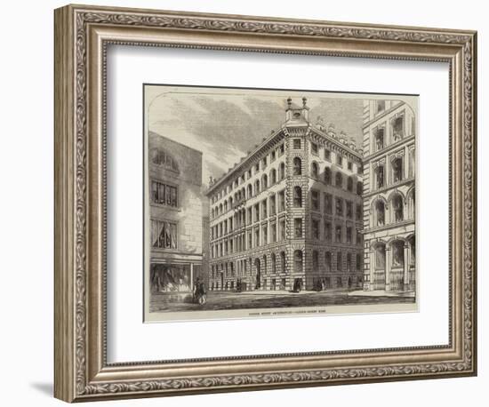 London Street Architecture, Cannon-Street West-null-Framed Giclee Print