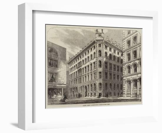 London Street Architecture, Cannon-Street West-null-Framed Giclee Print