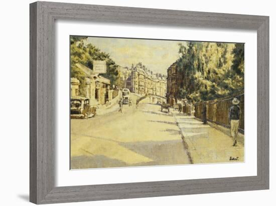 London Street, Bath, Looking Towards Walcot, c.1939-Walter Richard Sickert-Framed Giclee Print