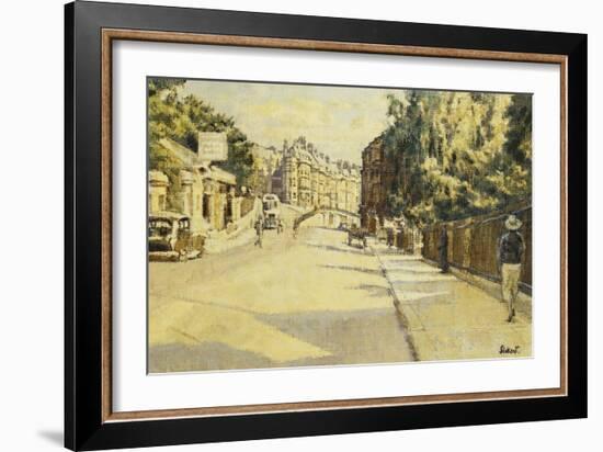 London Street, Bath, Looking Towards Walcot, c.1939-Walter Richard Sickert-Framed Giclee Print