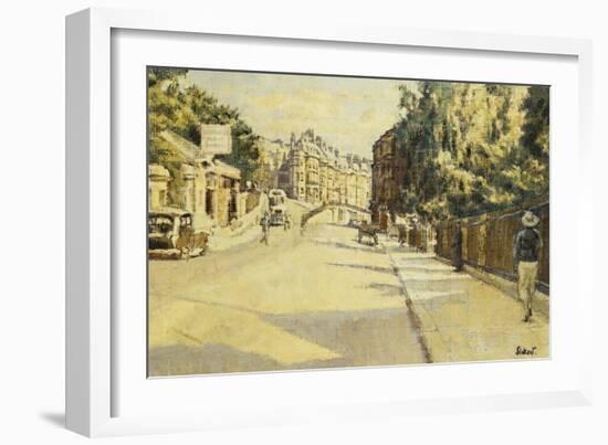 London Street, Bath, Looking Towards Walcot, c.1939-Walter Richard Sickert-Framed Giclee Print