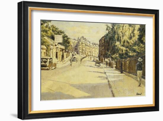 London Street, Bath, Looking Towards Walcot, c.1939-Walter Richard Sickert-Framed Giclee Print