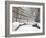 London Street in Snow, Notting Hill, London, England, United Kingdom, Europe-Mark Mawson-Framed Photographic Print