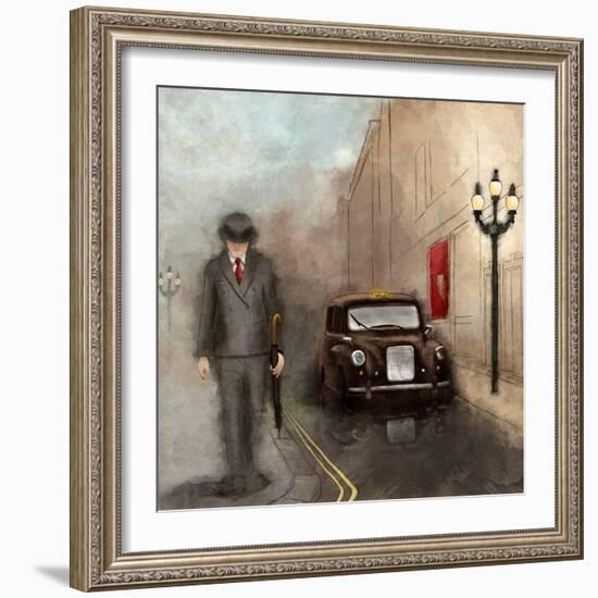 London Streets II-SD Graphics Studio-Framed Art Print