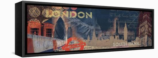 London Streets-Tom Frazier-Framed Stretched Canvas
