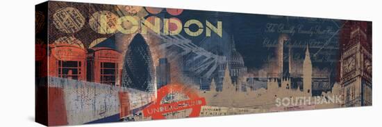 London Streets-Tom Frazier-Framed Stretched Canvas
