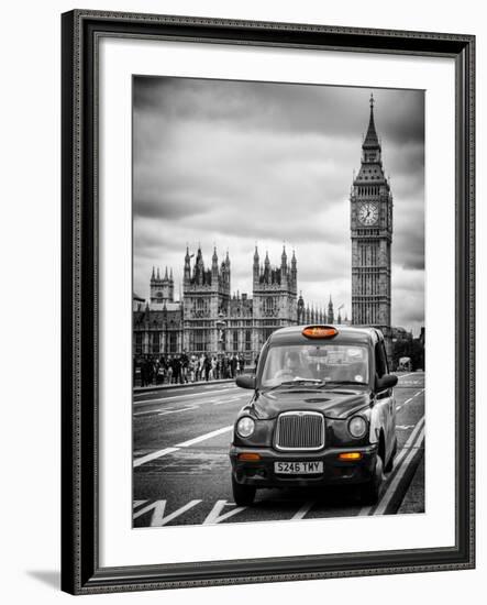 London Taxi and Big Ben - London - UK - England - United Kingdom - Europe-Philippe Hugonnard-Framed Photographic Print